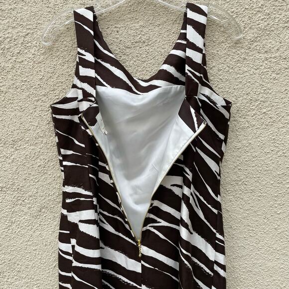 Kate Spade Joselle Zebra Stripe Embellished Dress 2 - Picture 10 of 10